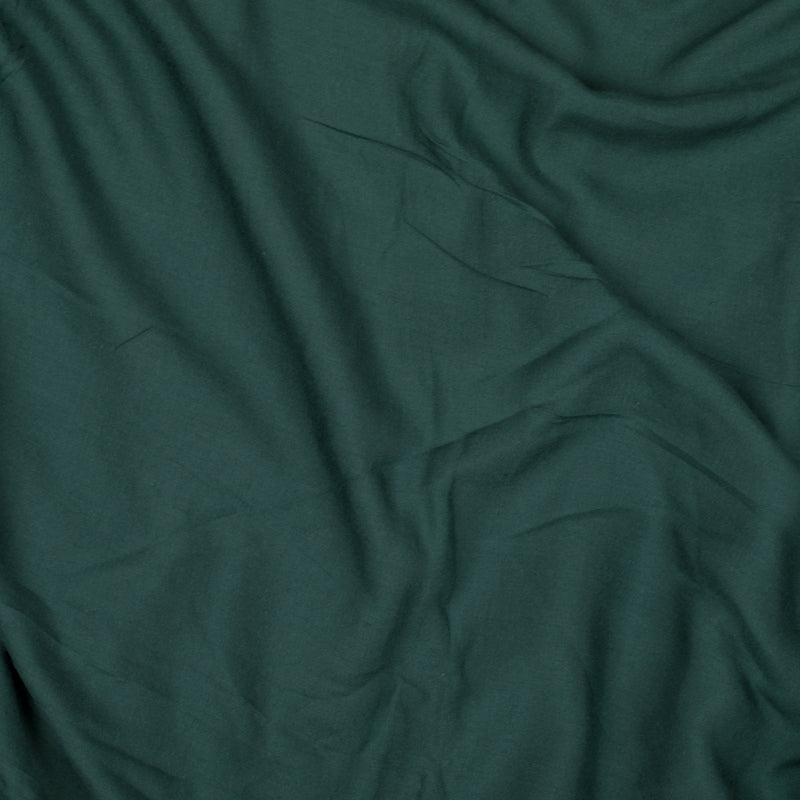 Peacock Blue Plain Modal Rayon Fabric - Fabcurate