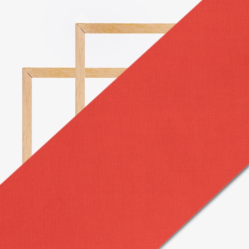 Crimson Red Plain Rayon Slub Lycra Fabric - Fabcurate