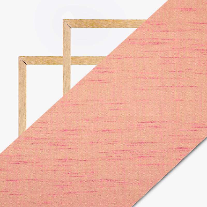 Beige And Fuchsia Pink Dual Tone Plain Rayon Neps Fabric (Width 58 Inches) - Fabcurate