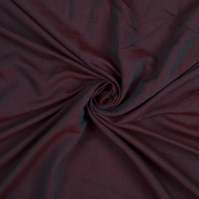 Maroon And Dark Grey Dual Tone Plain Rayon Fabric (Width 58 Inches) - Fabcurate