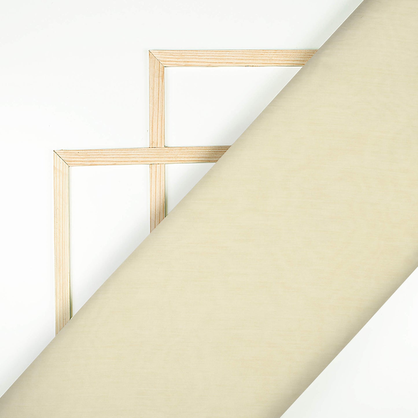 Ivory Cream Plain Pure Muslin Fabric - Fabcurate