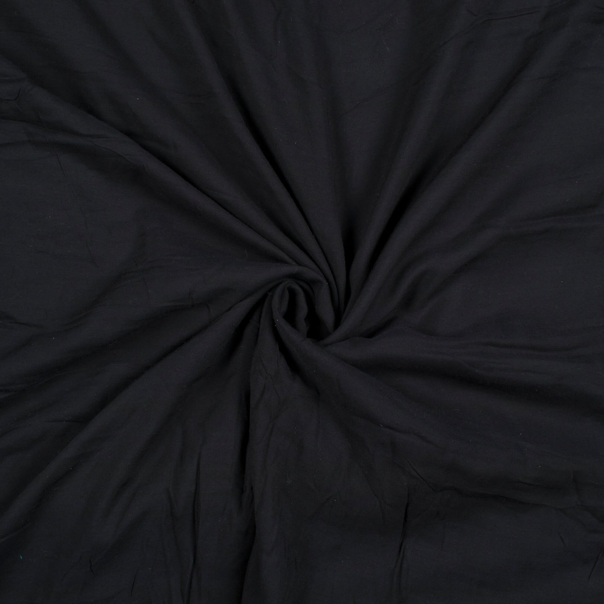 Black Plain Pure Muslin Fabric - Fabcurate