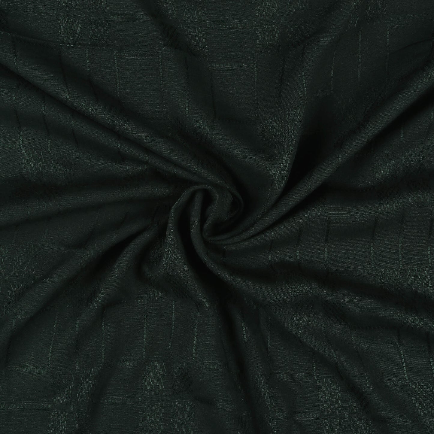 Sacramento Green Checks Pattern Dobby Viscose Rayon Fabric (Width 58 Inches)