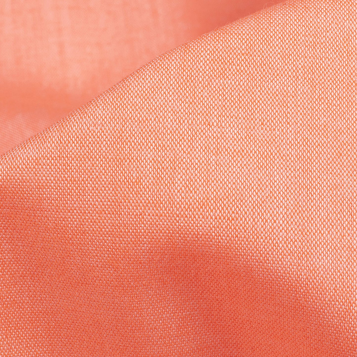 Salmon Orange Plain Egyptian Cotton Exclusive Shirting Fabric (Width 36 Inches)