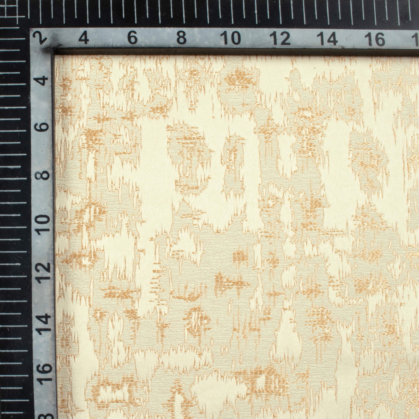 Cream Self Textured Jacquard Premium Curtain Fabric (Width 48 Inches)