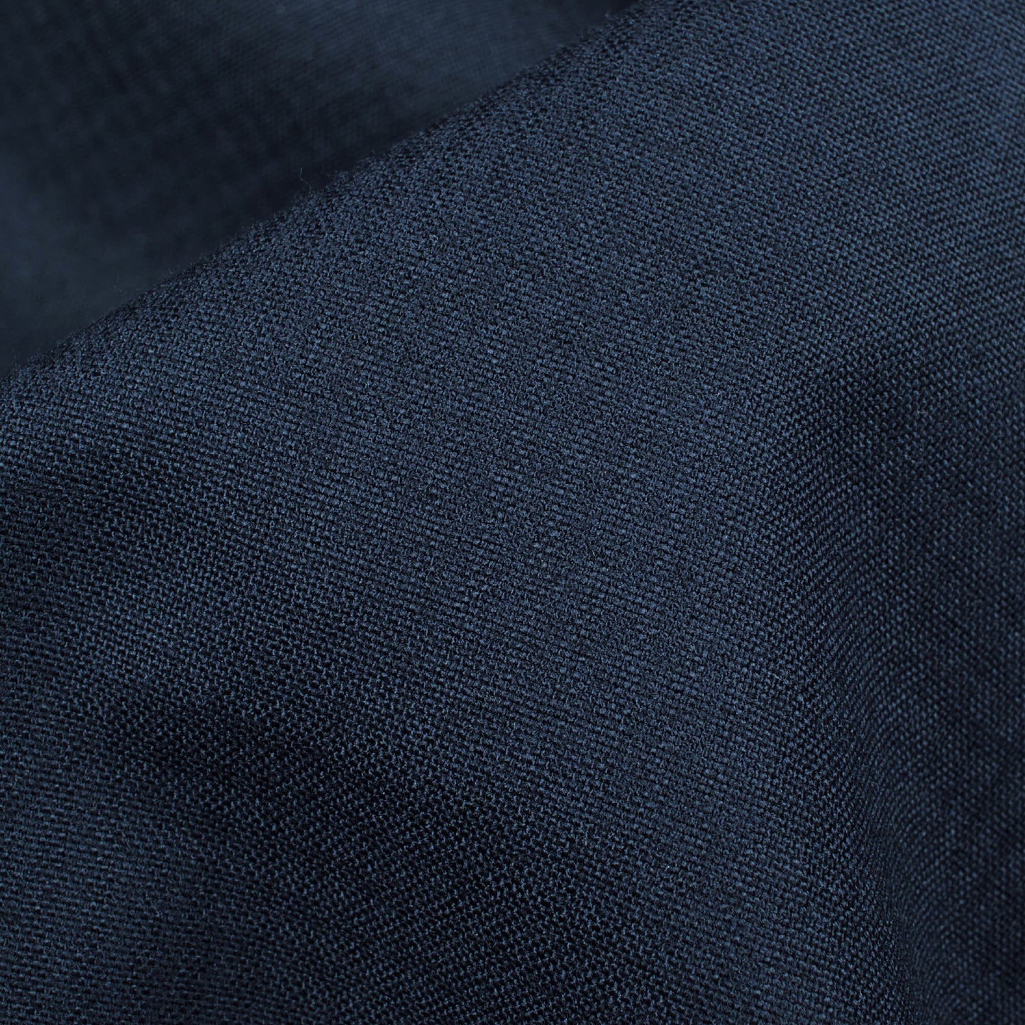 Navy Blue Plain Luxury Suiting Fabric (Width 58 Inches)