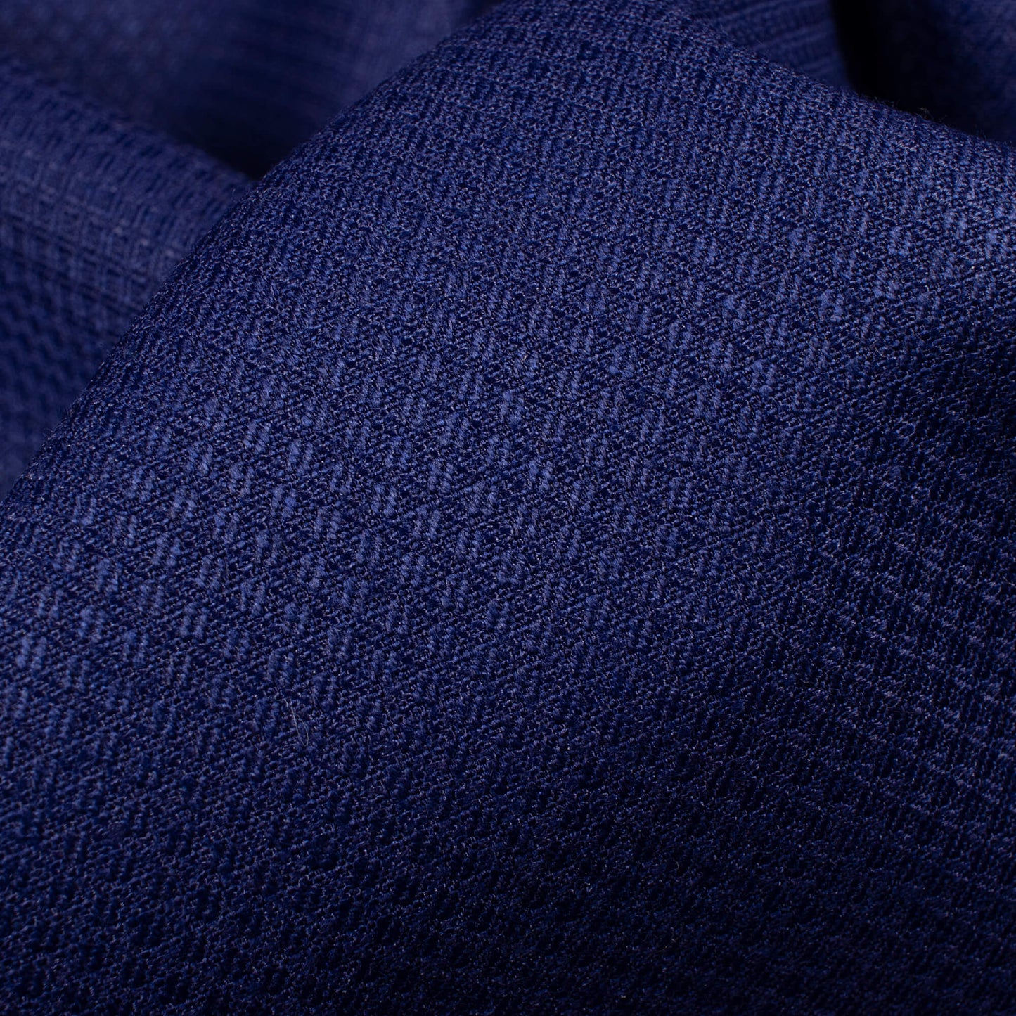 Royal Blue Geometric Pattern Luxury Suiting Fabric (Width 58 Inches)