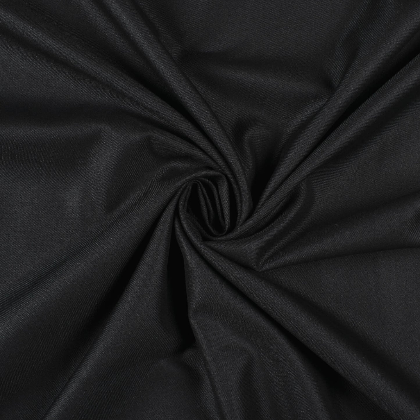 Black Plain Luxury Suiting Fabric (Width 58 Inches)