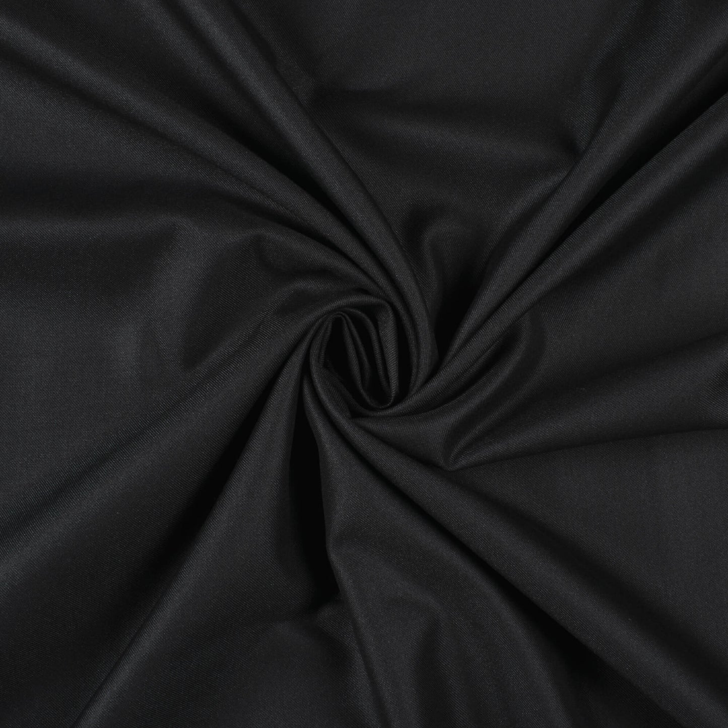 Black Plain Luxury Suiting Fabric (Width 58 Inches)