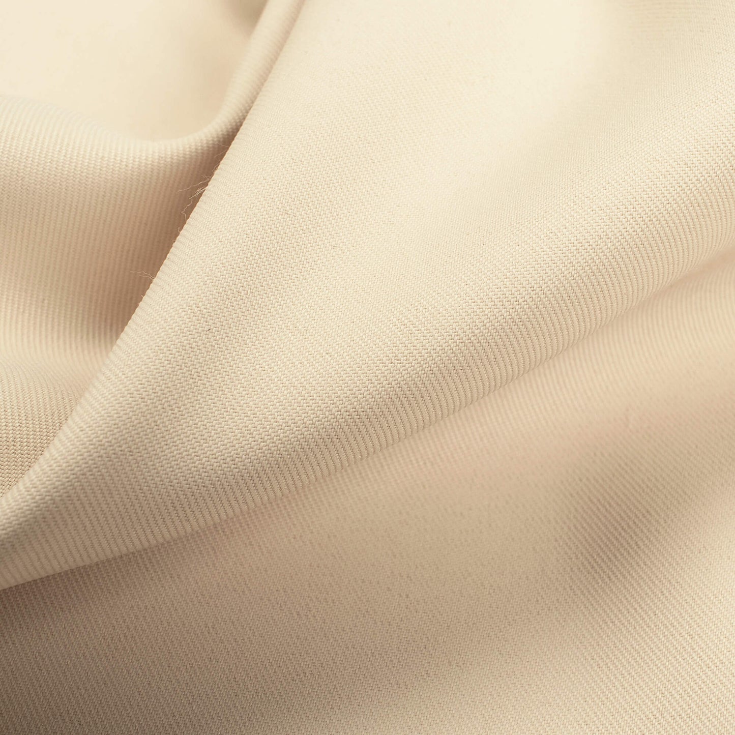 Ivory Cream Plain Luxury Suiting Fabric (Width 58 Inches)