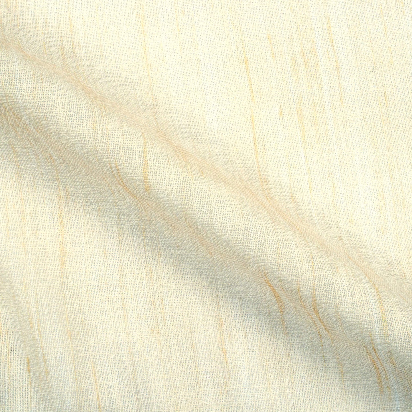 Off White Textured Premium Sheer Fabric (Width 54 Inches)