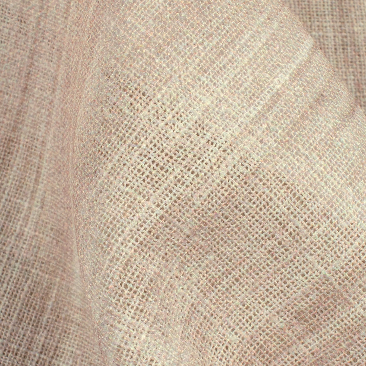 Wheat Brown Textured Premium Sheer Fabric (Width 54 Inches)