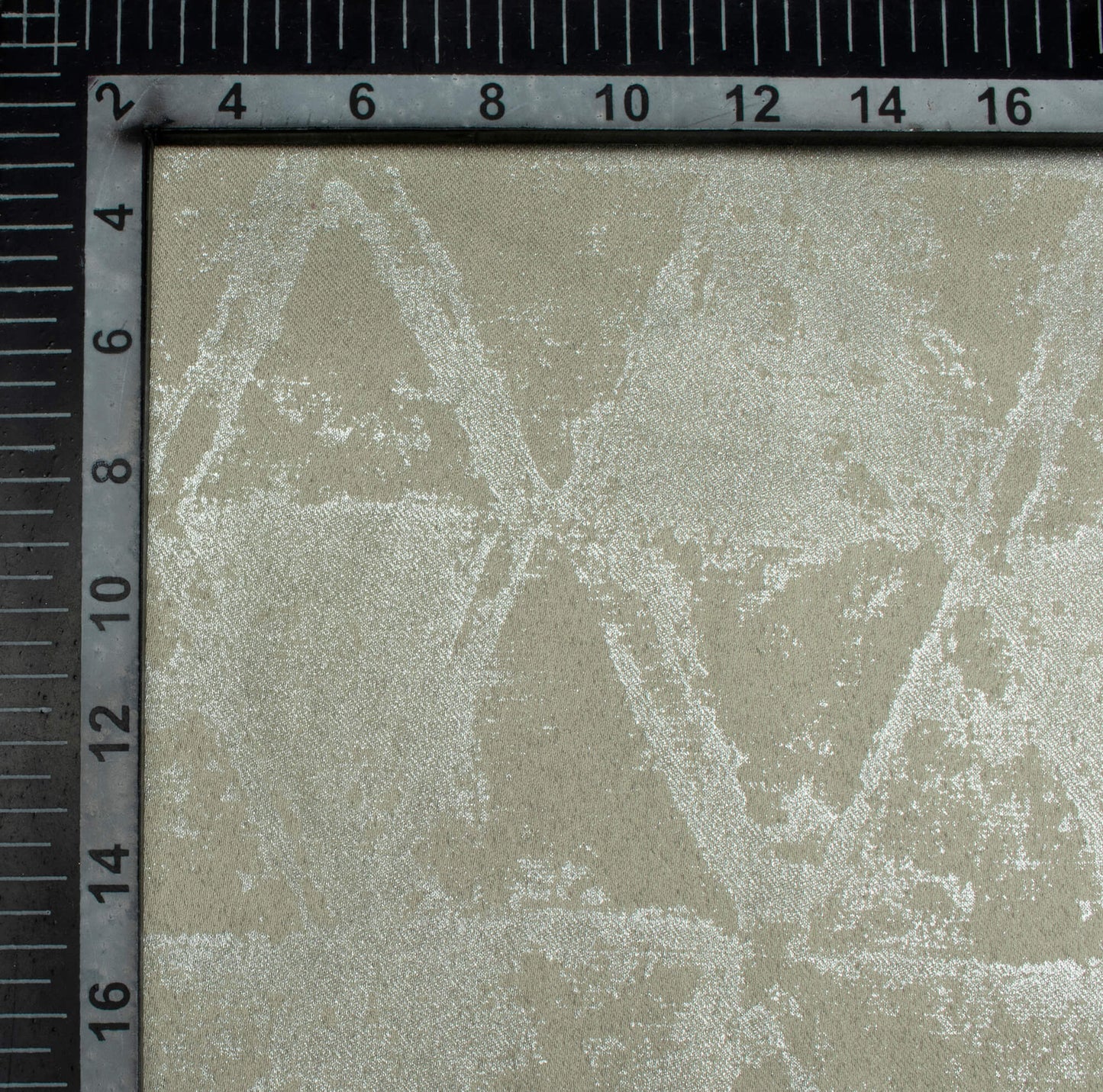 Dolphin Grey Geometric Pattern Silver Foil Premium Curtain Fabric (Width 54 Inches)