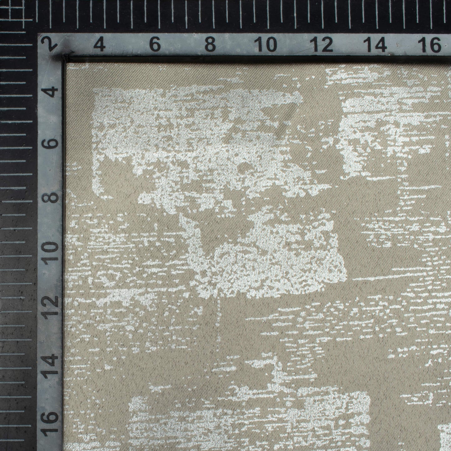 Dolphin Grey Abstract Pattern Silver Foil Premium Curtain Fabric (Width 54 Inches)