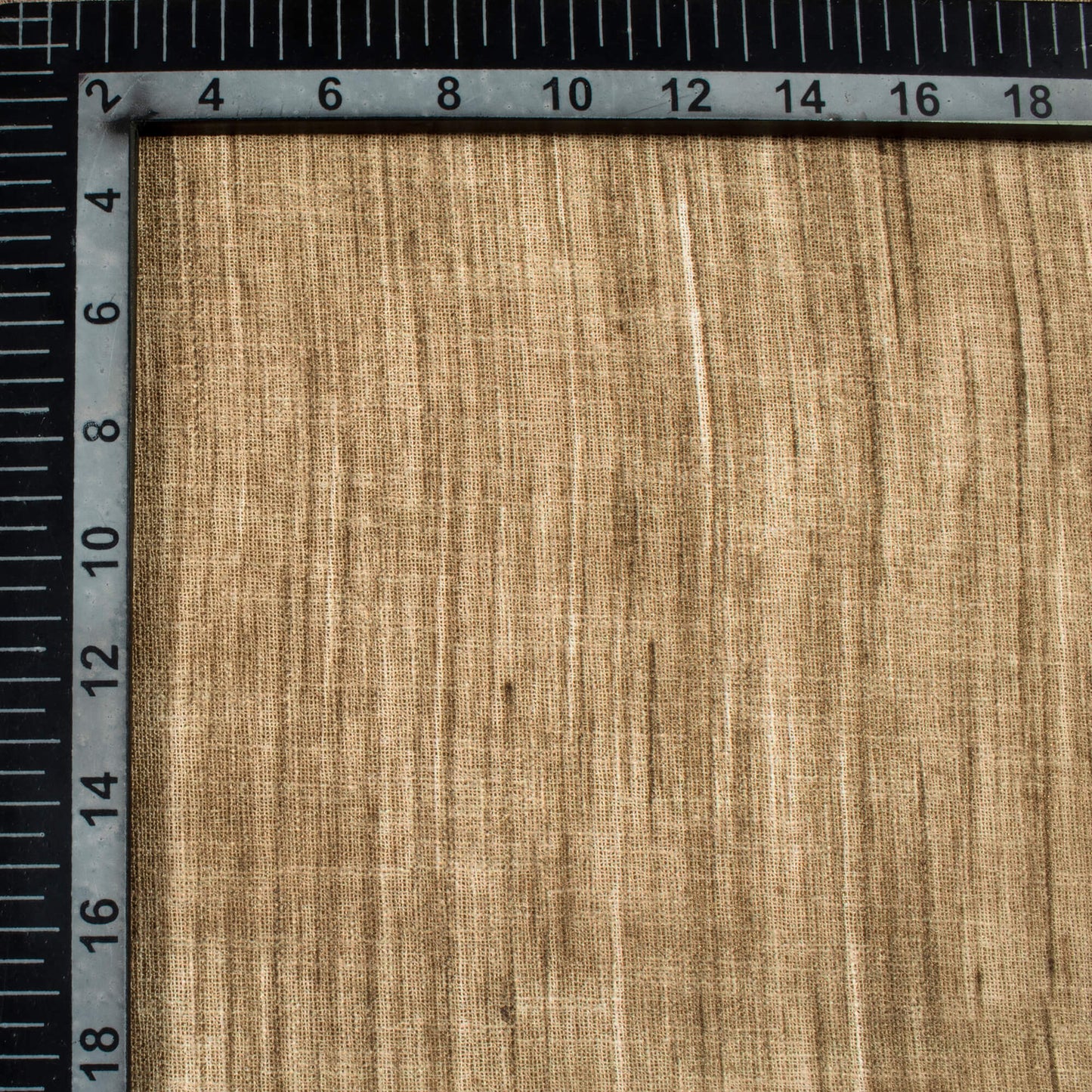Tawny Brown Textured Premium Sheer Fabric (Width 54 Inches)