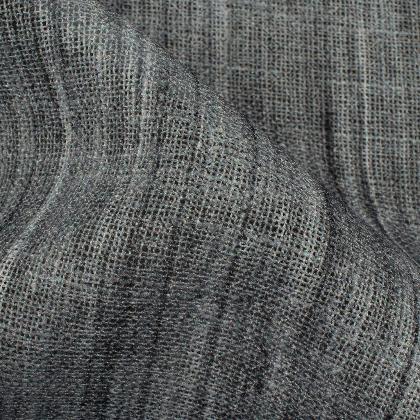 Lava Grey Textured Premium Sheer Fabric (Width 54 Inches)