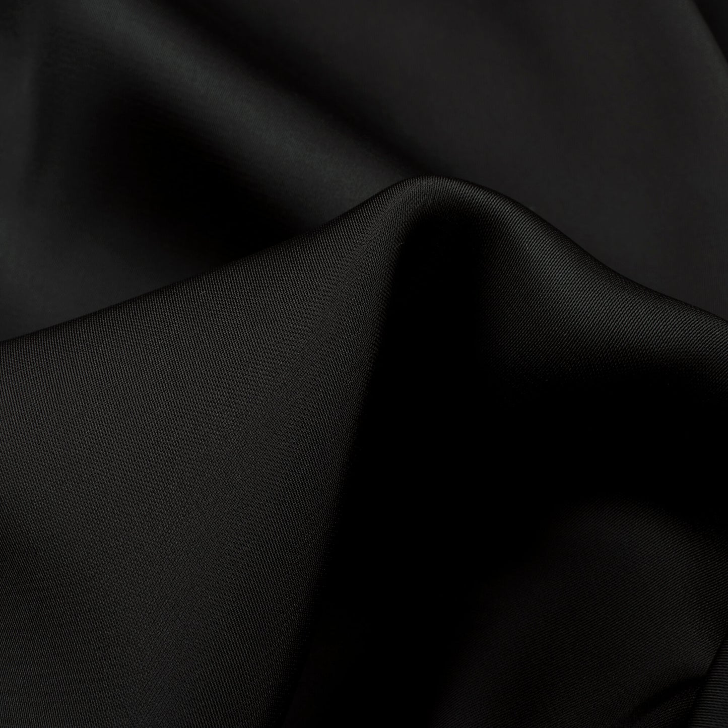 Black Plain Imported Satin Fabric