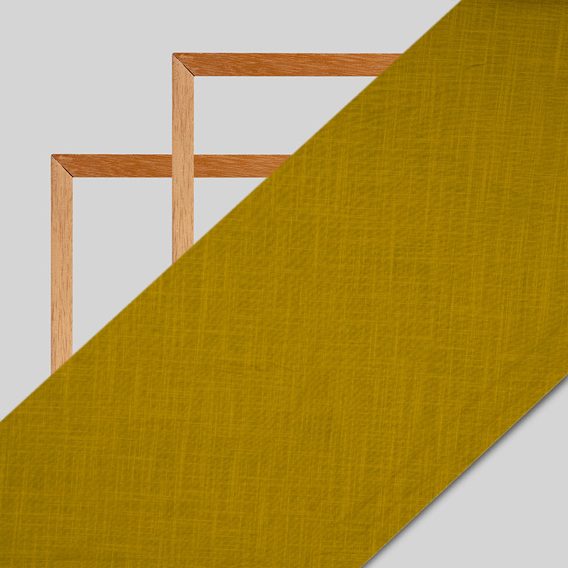 Mastard Plain Cotton Slub Fabric