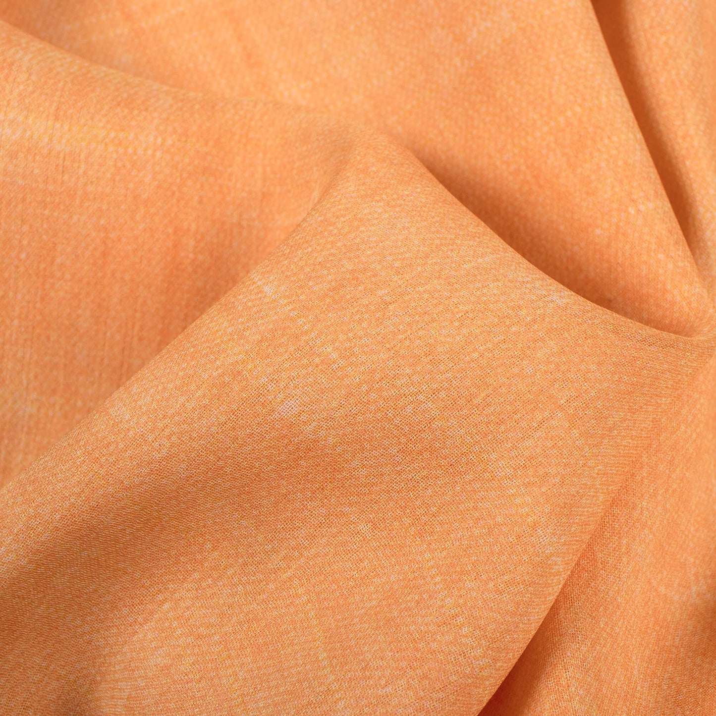 Melon Orange Texture Pattern Digital Print Georgette Fabric