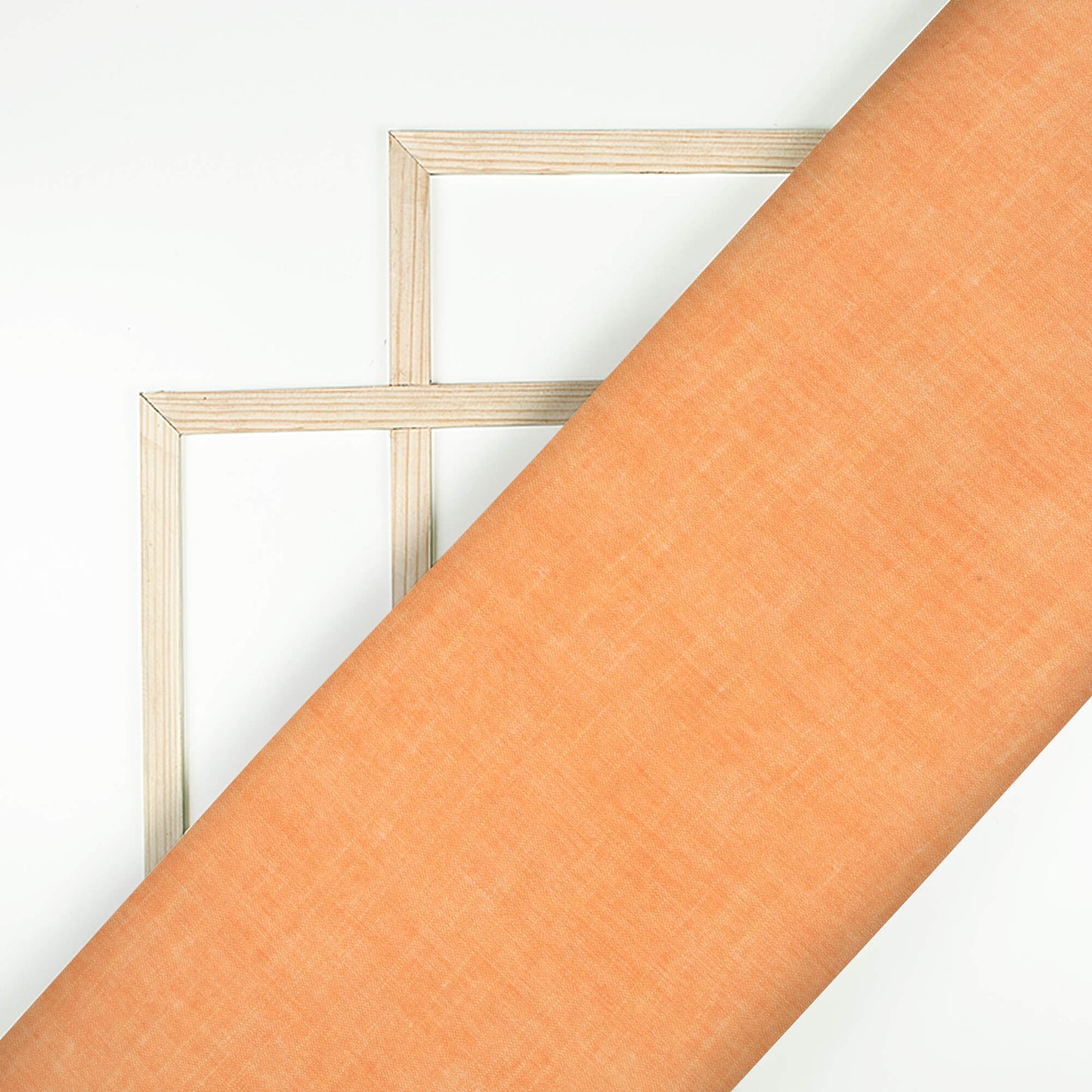 Melon Orange Texture Pattern Digital Print Georgette Fabric