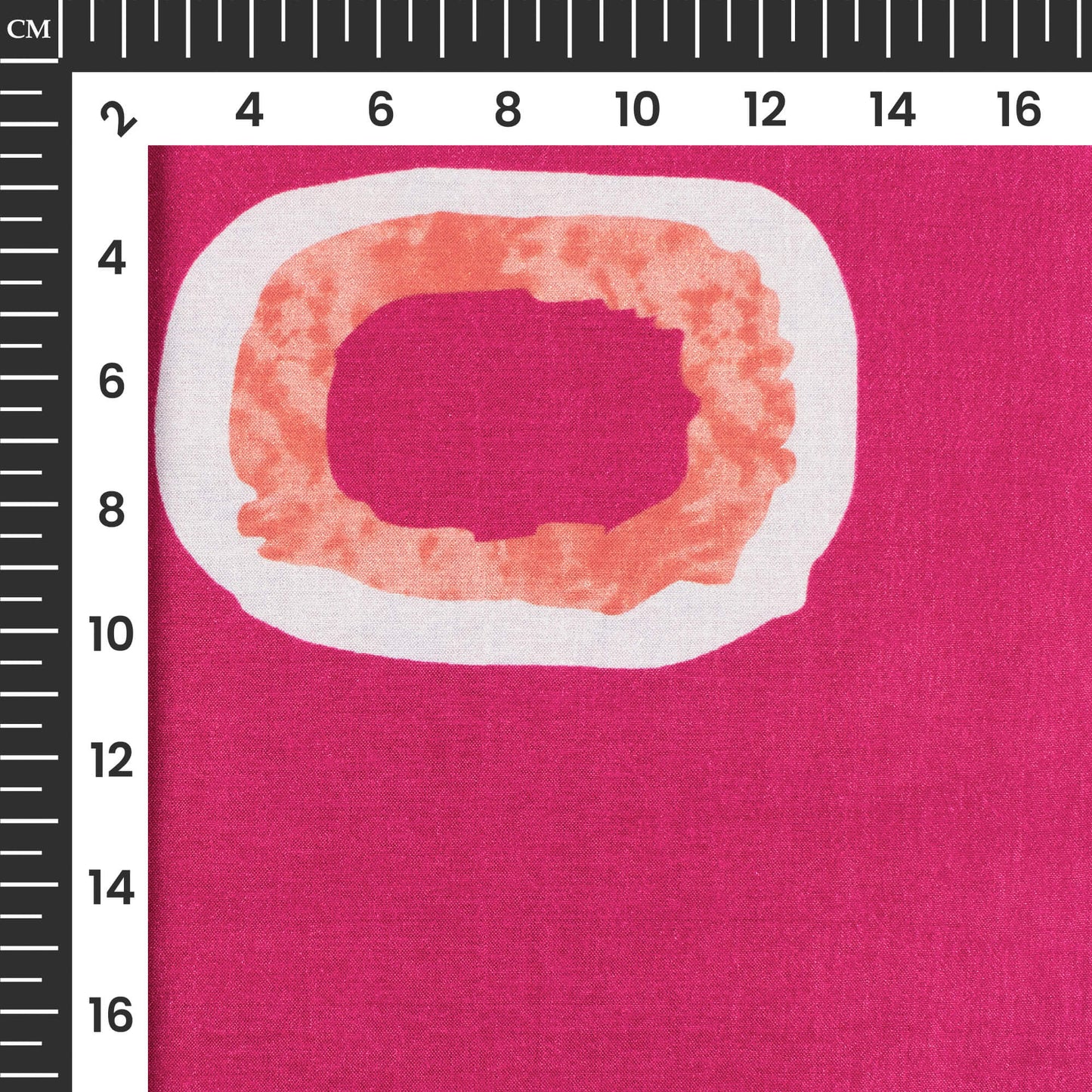 Magenta Pink Abstract Pattern Digital Print Flat Silk Fabric