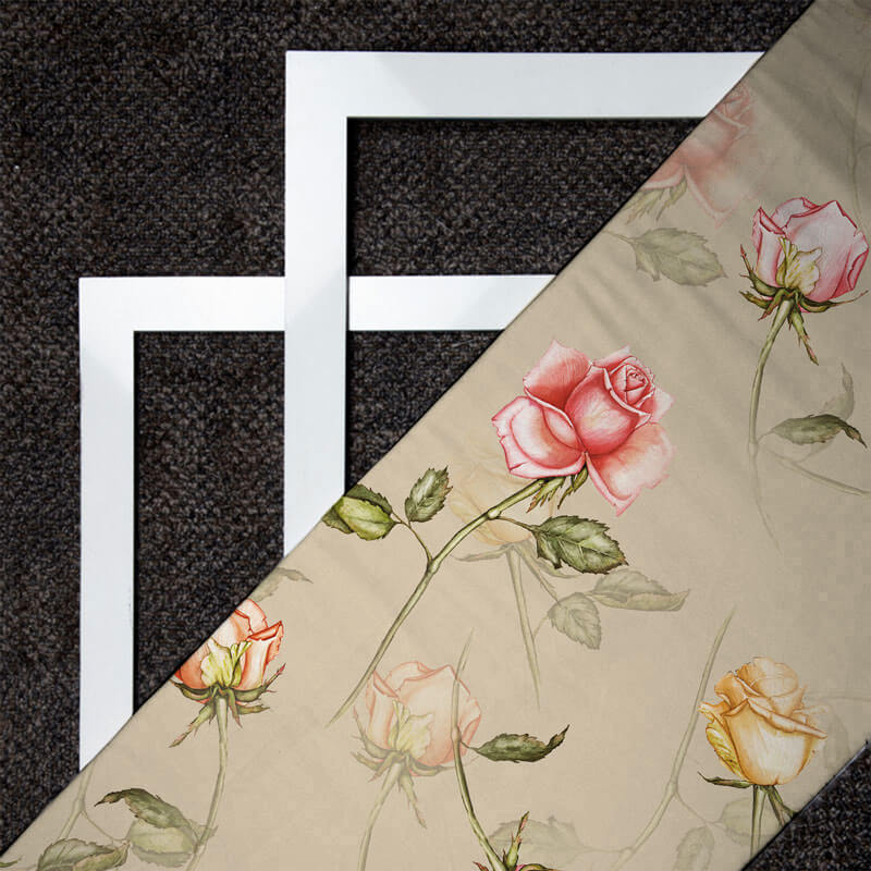 Digital Floral Print On American Crepe Fabric