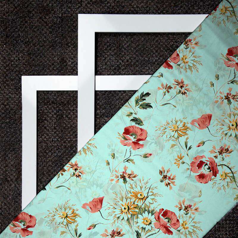 Digital Floral Print On American Crepe Fabric