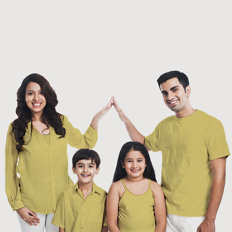 Yellow Plain Cotton Fabric