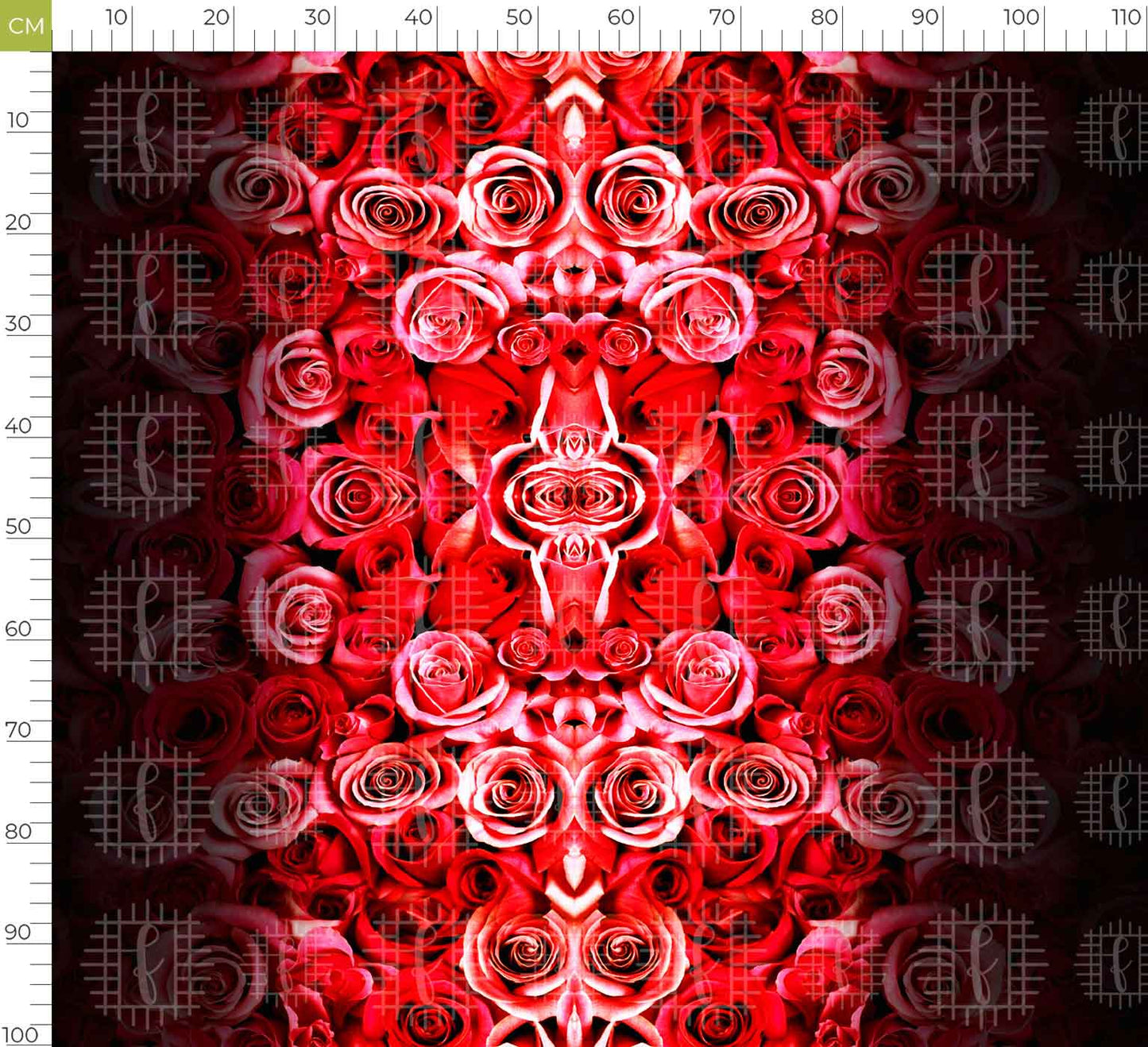 Red And Black Floral Pattern Unstitched Georgette Kaftan