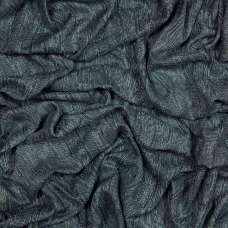 Stone Abstract Pattern Screen Print Viscose Rayon Fabric