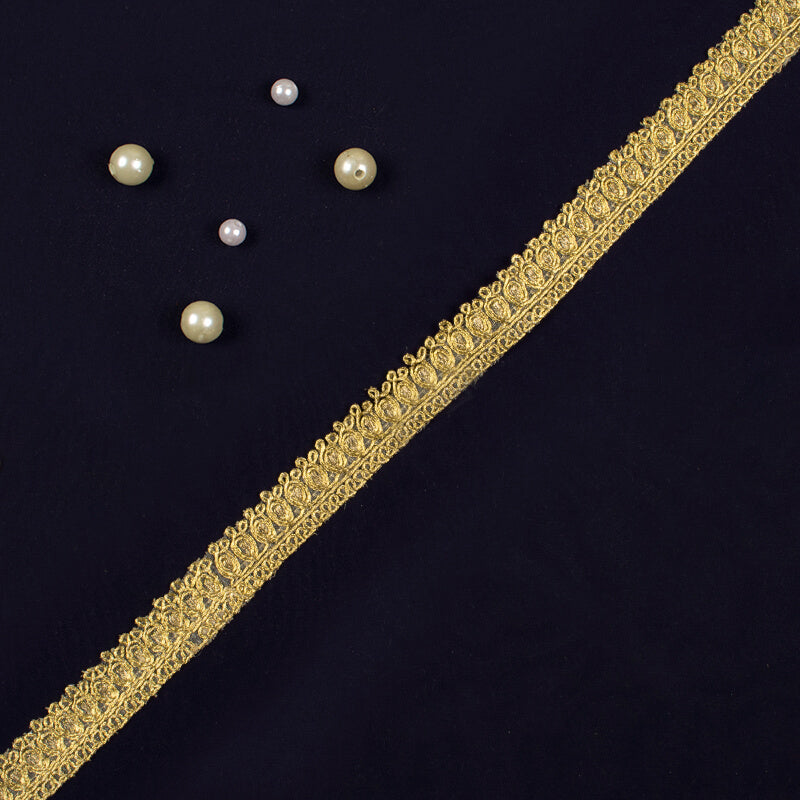 Gold Jari Gota Patti Embroidery Lace (9 Mtr) - Fabcurate