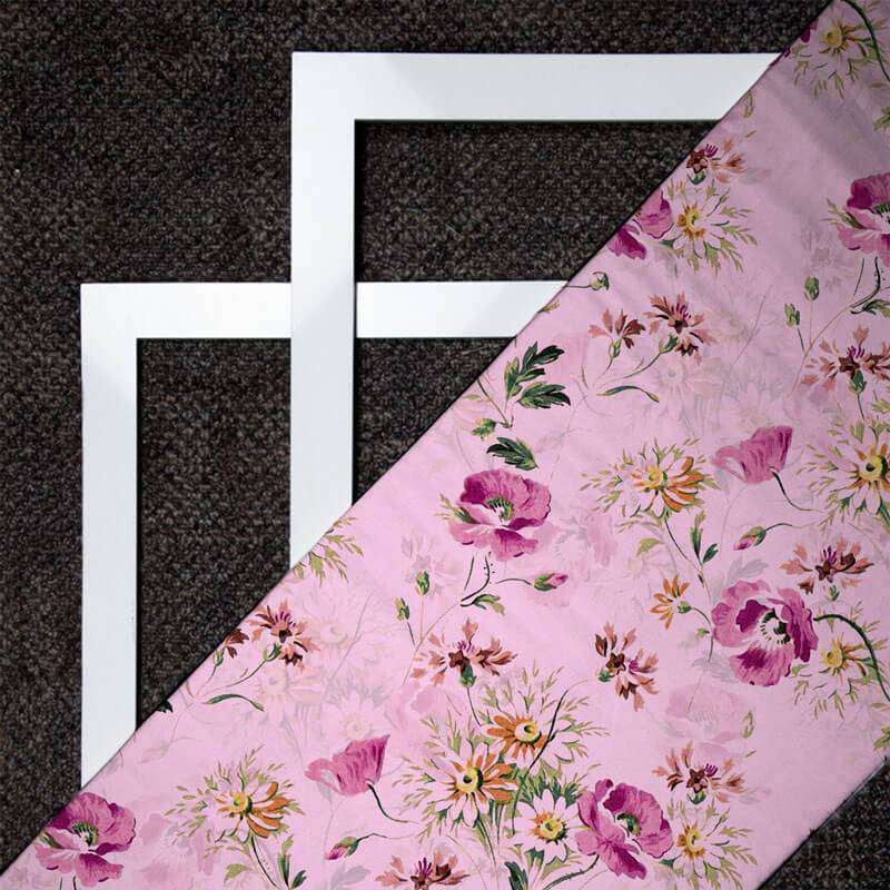 Digital Floral Print On American Crepe Fabric