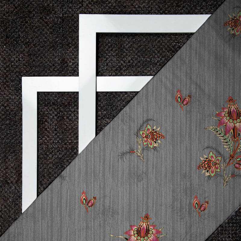 Digital Floral Print On American Crepe Fabric