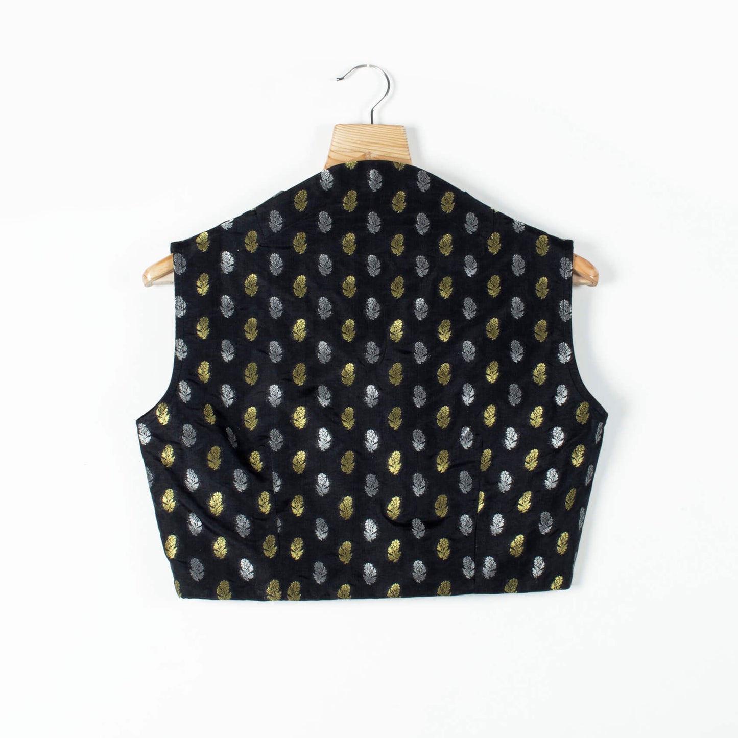 Booti Banarasi Silk Collar Blouse