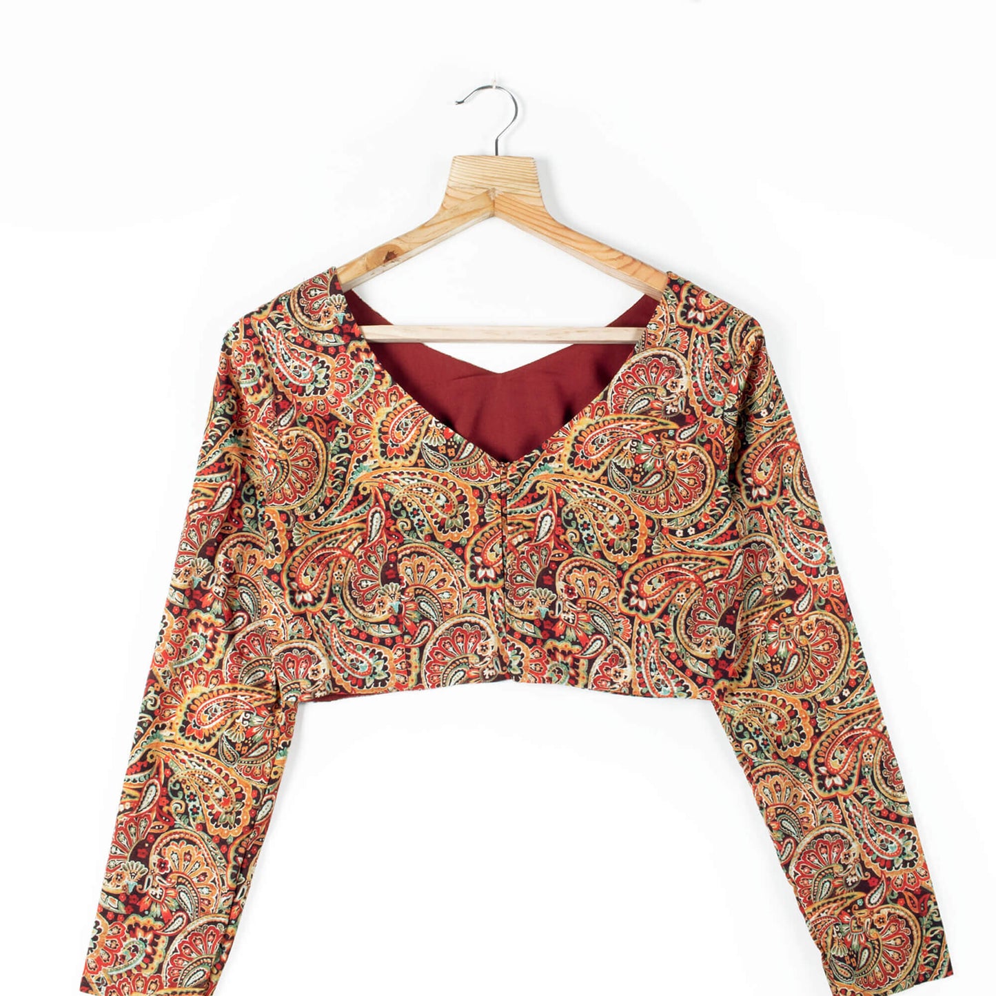 Paisley Printed Cambric Blouse