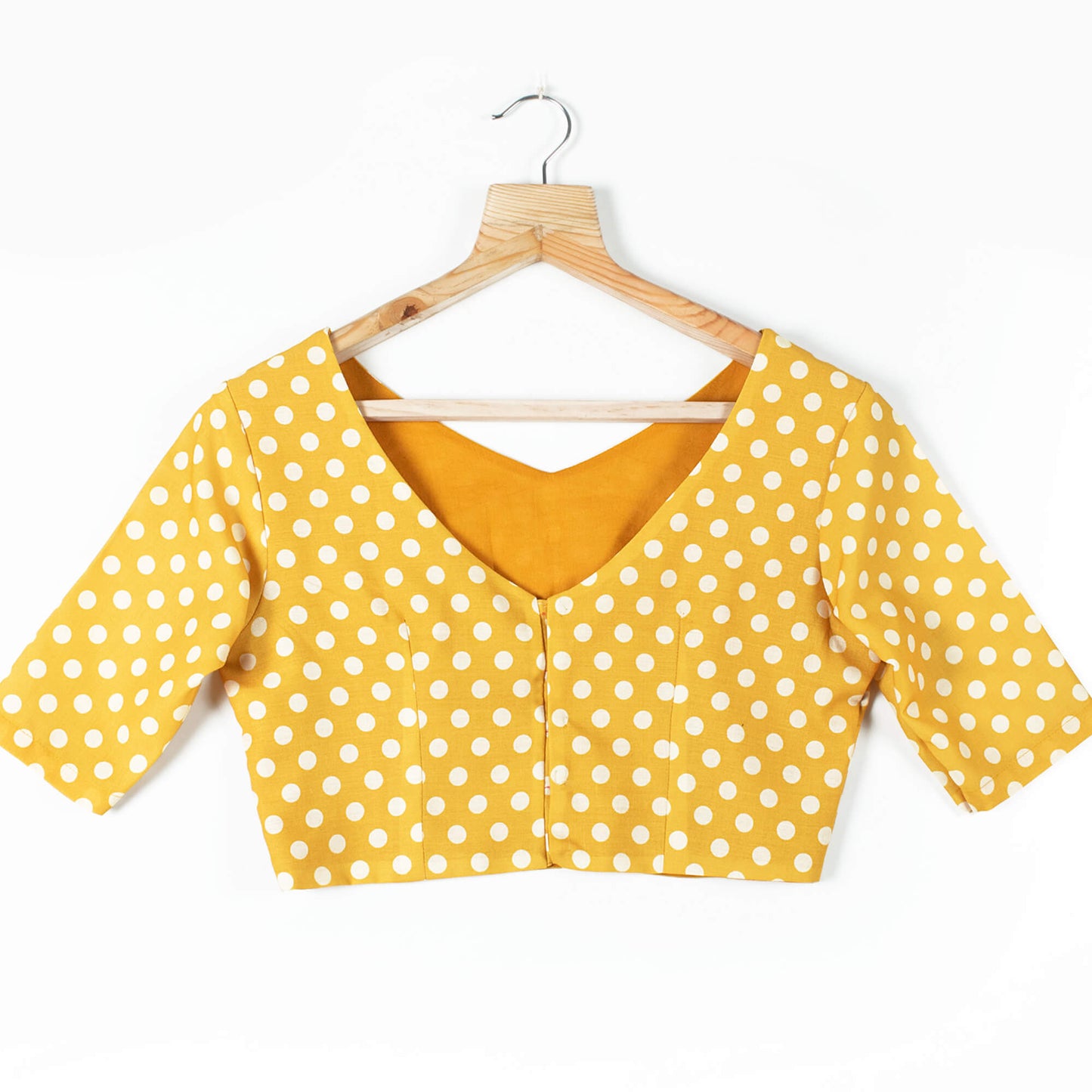 Polka Dots Printed Rayon Blouse