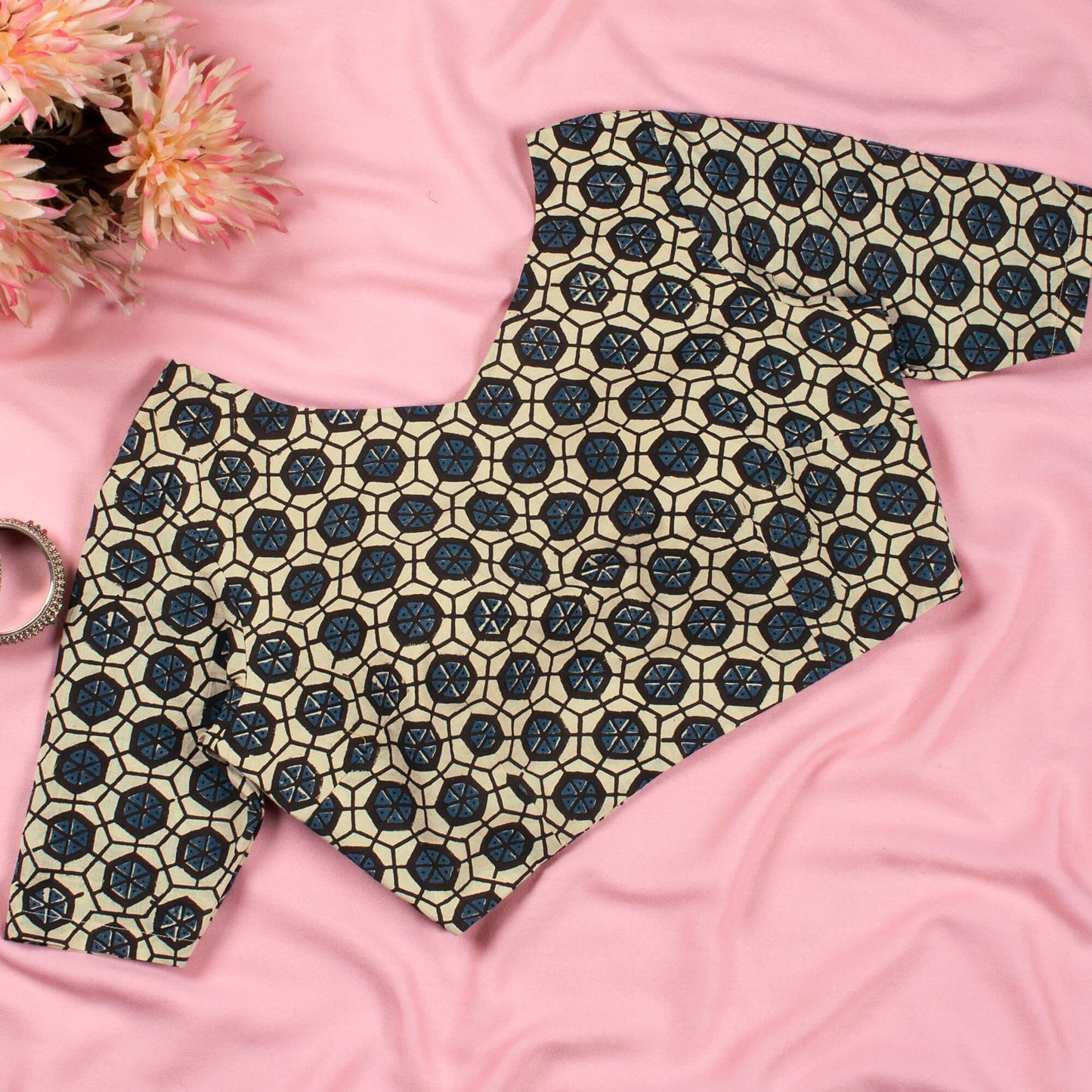 Dabu Printed Cotton Blouse