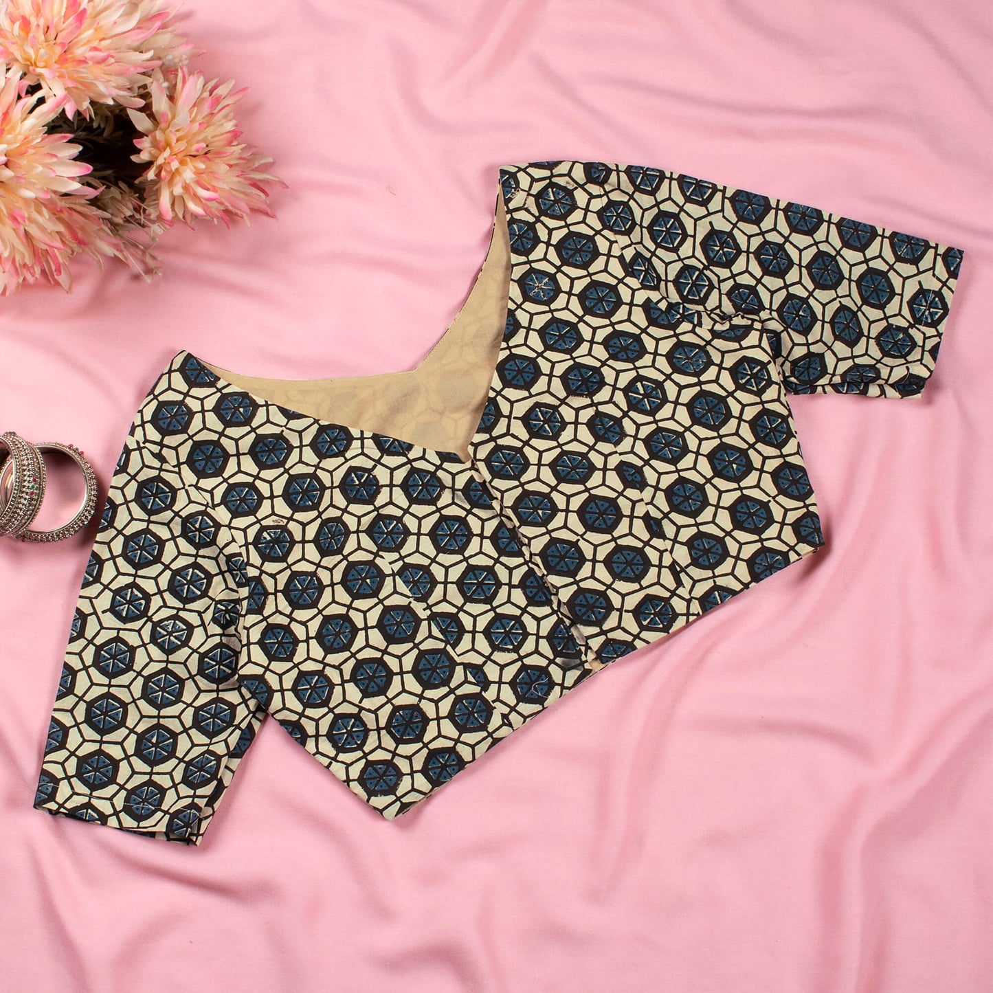 Dabu Printed Cotton Blouse