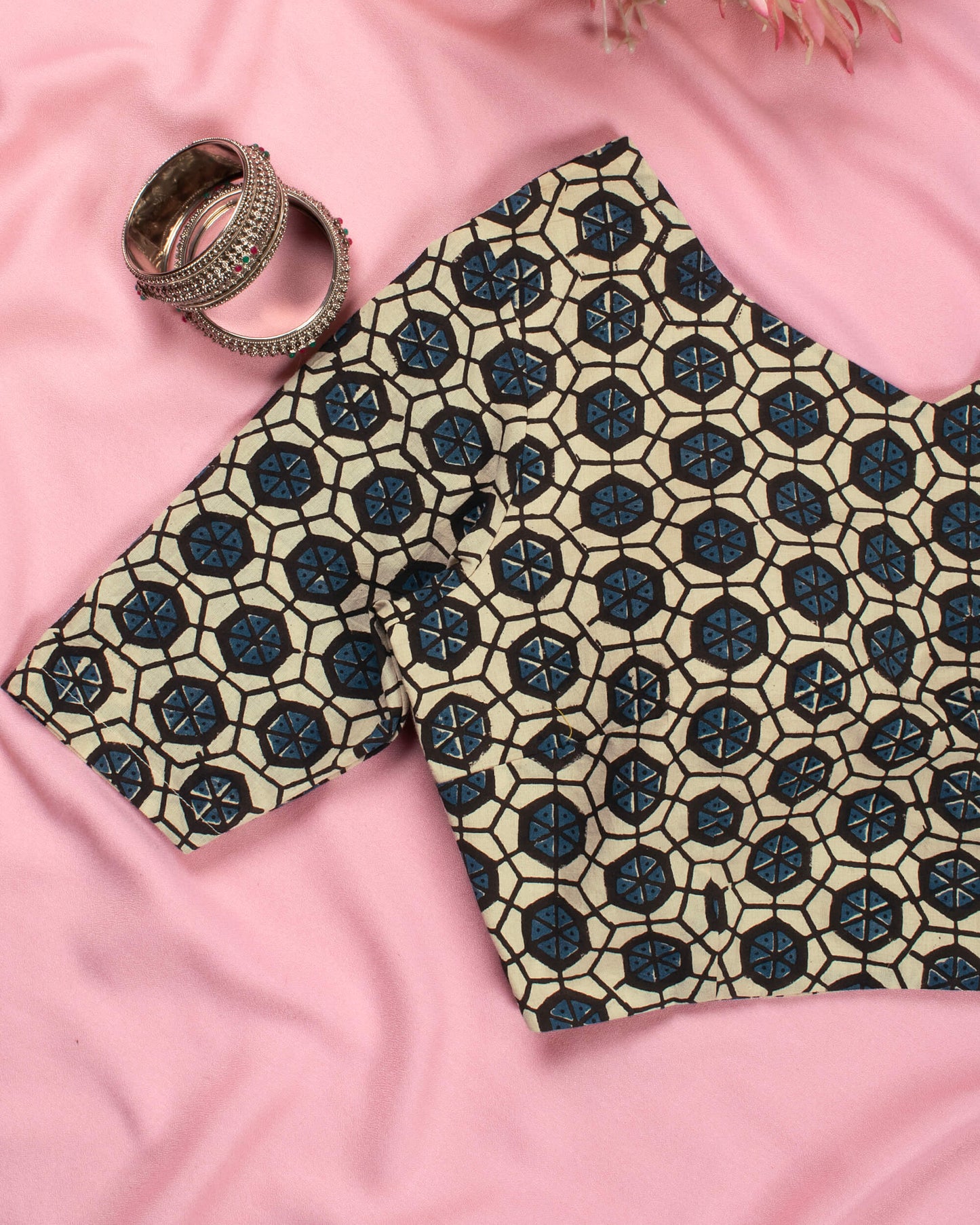 Dabu Printed Cotton Blouse