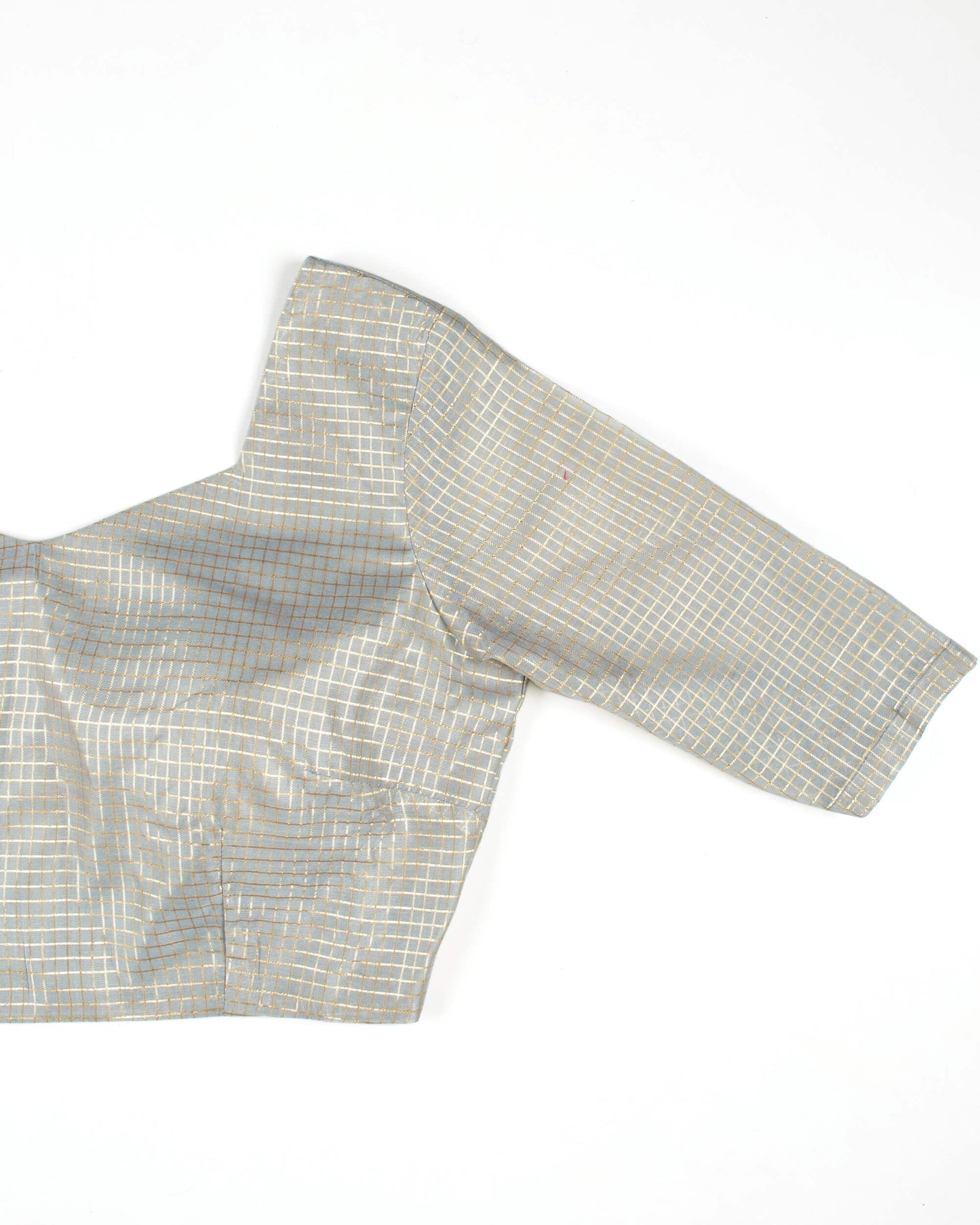 Checks Lurex Banarasi Chanderi Blouse