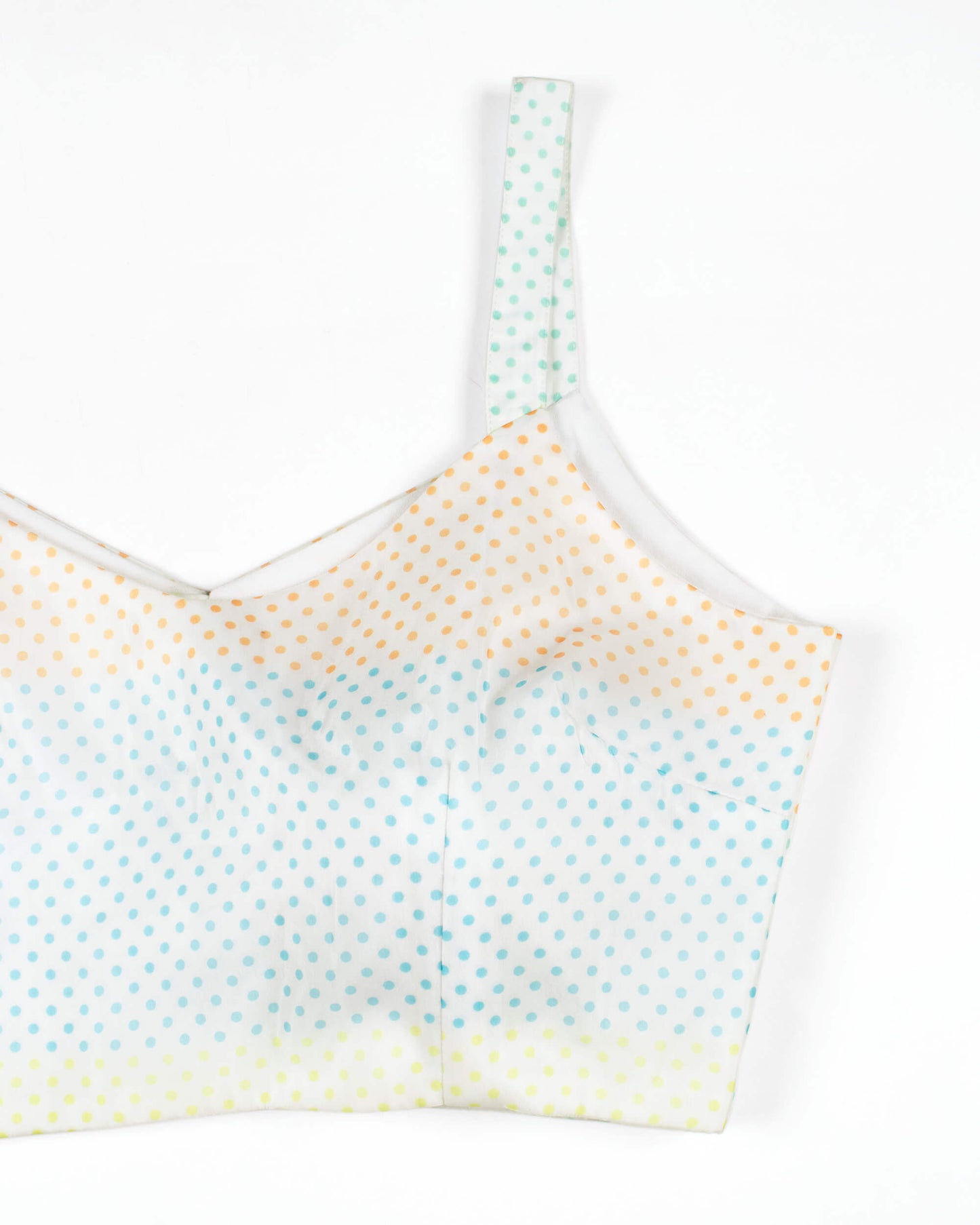 Polka Dots Printed Strappy Blouse