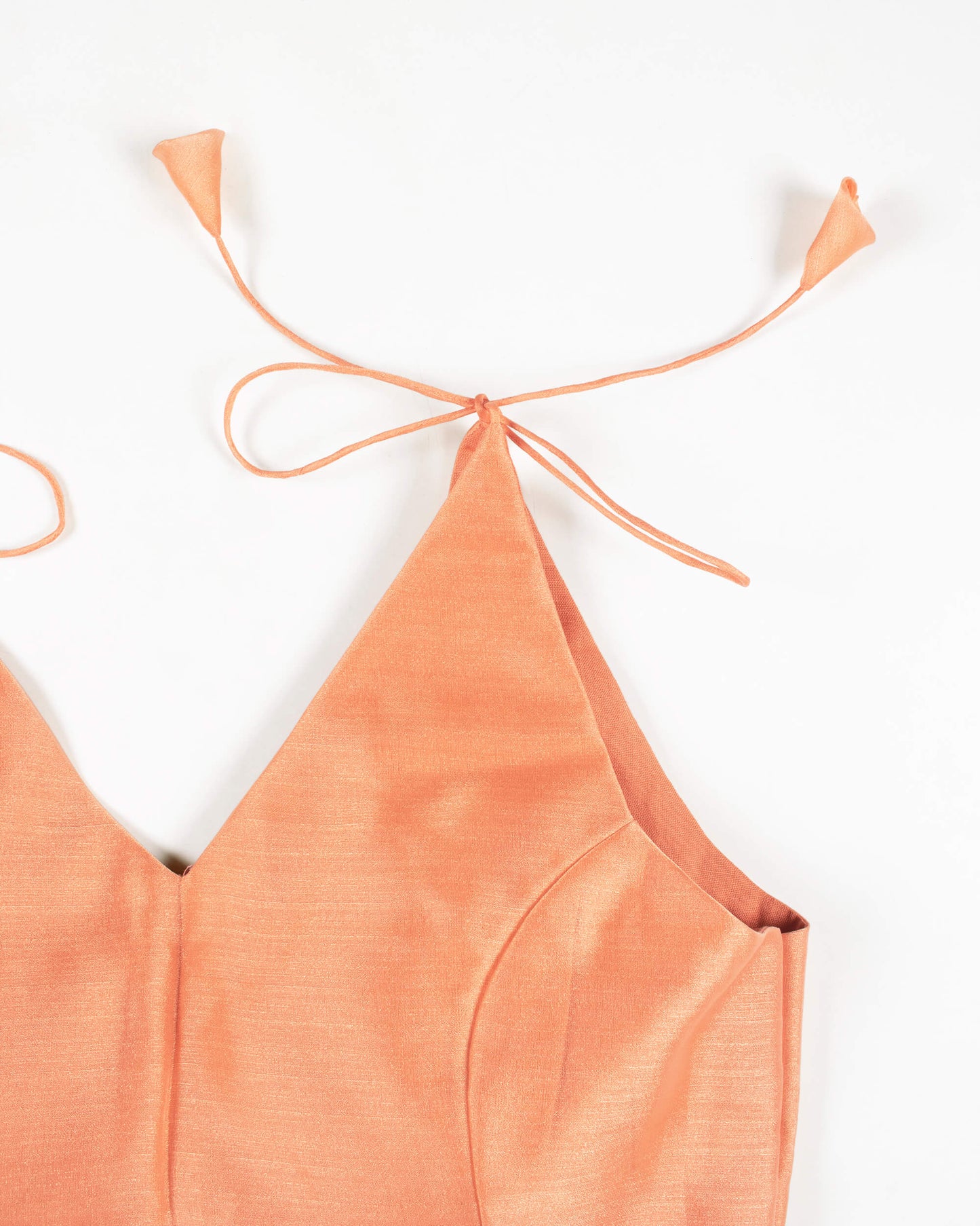 Salmon Art Silk Blouse