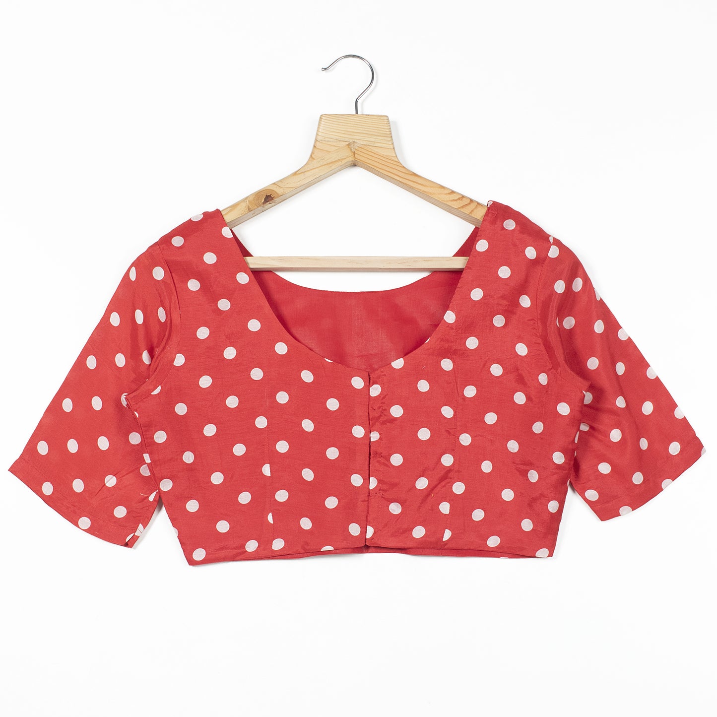 Polka Dots Printed Viscose Muslin Blouse