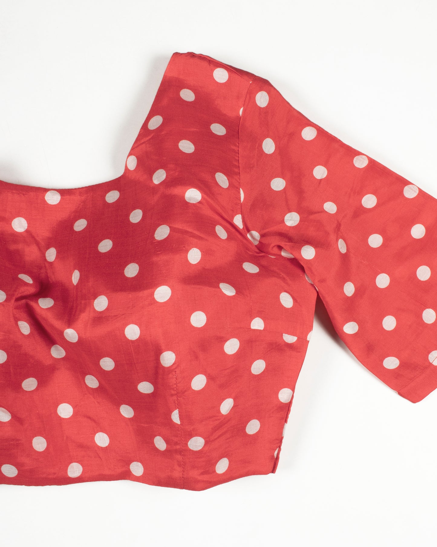 Polka Dots Printed Viscose Muslin Blouse