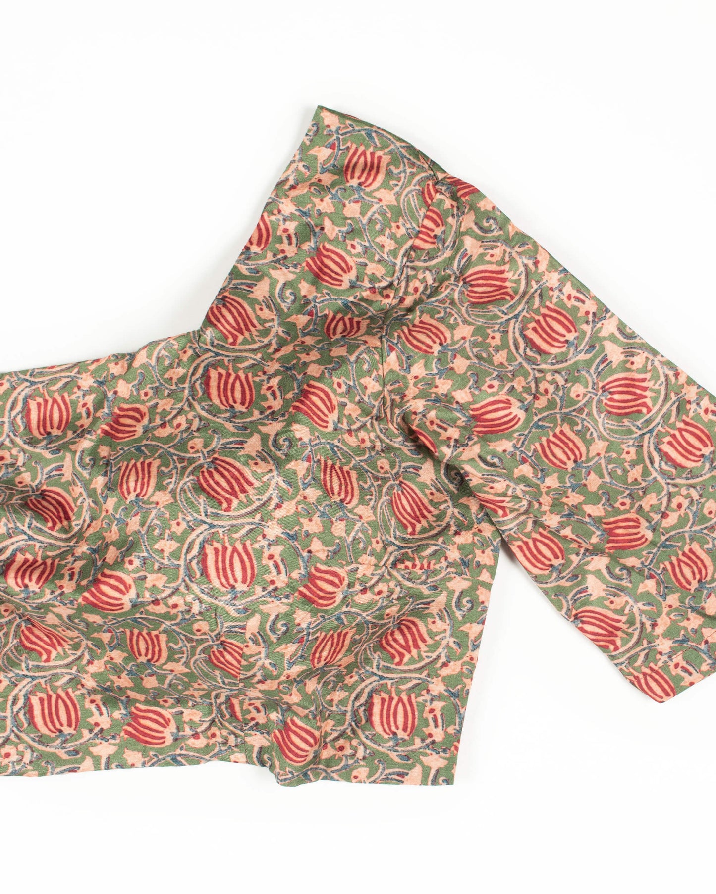 Kalamkrii Printed Viscose Muslin Blouse