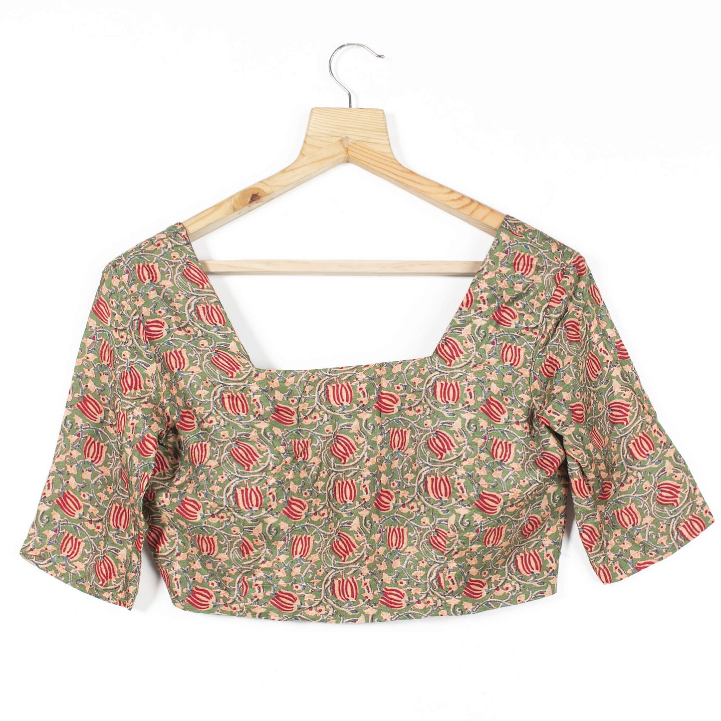 Kalamkrii Printed Viscose Muslin Blouse