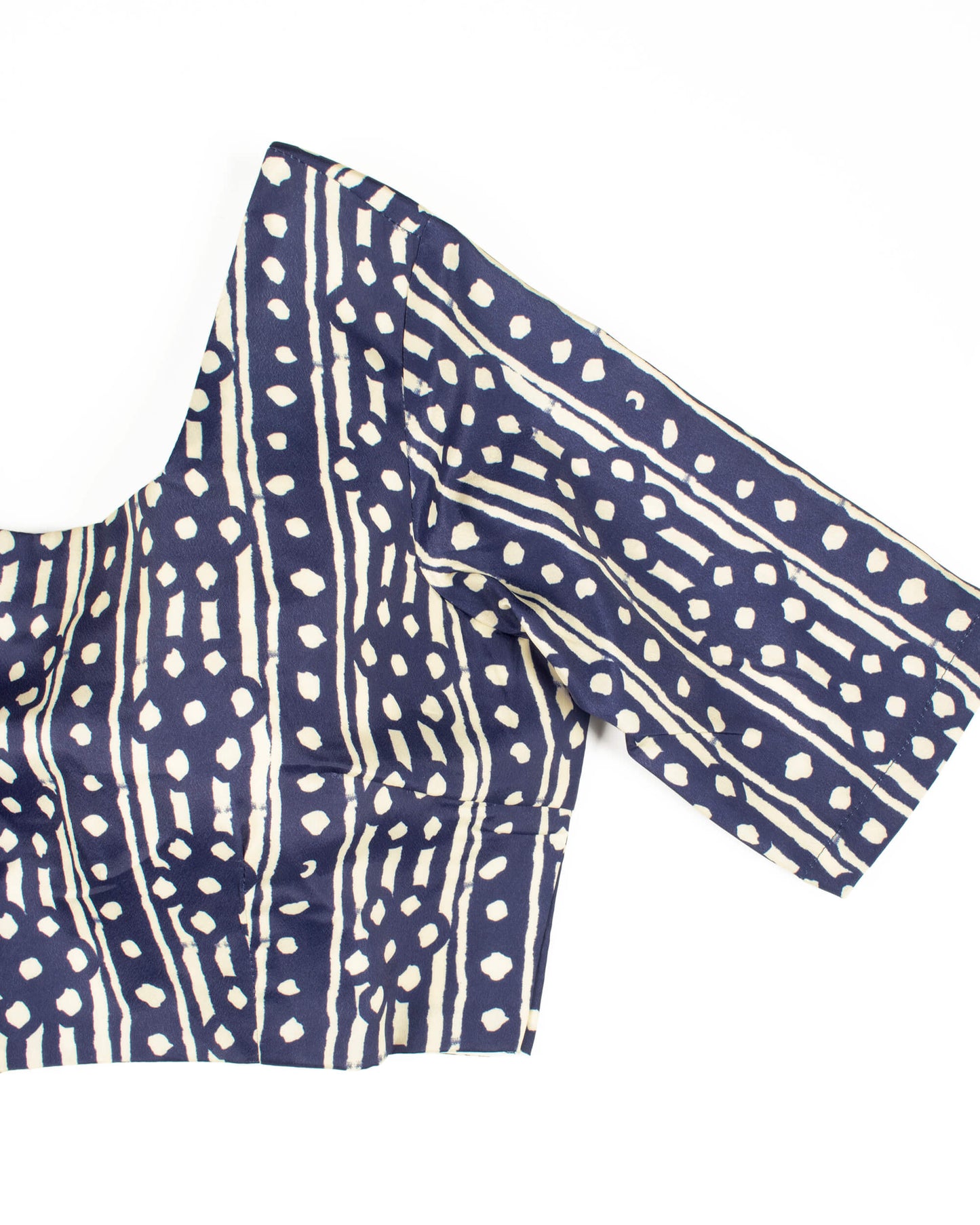 Stripes Printed Crepe Blouse