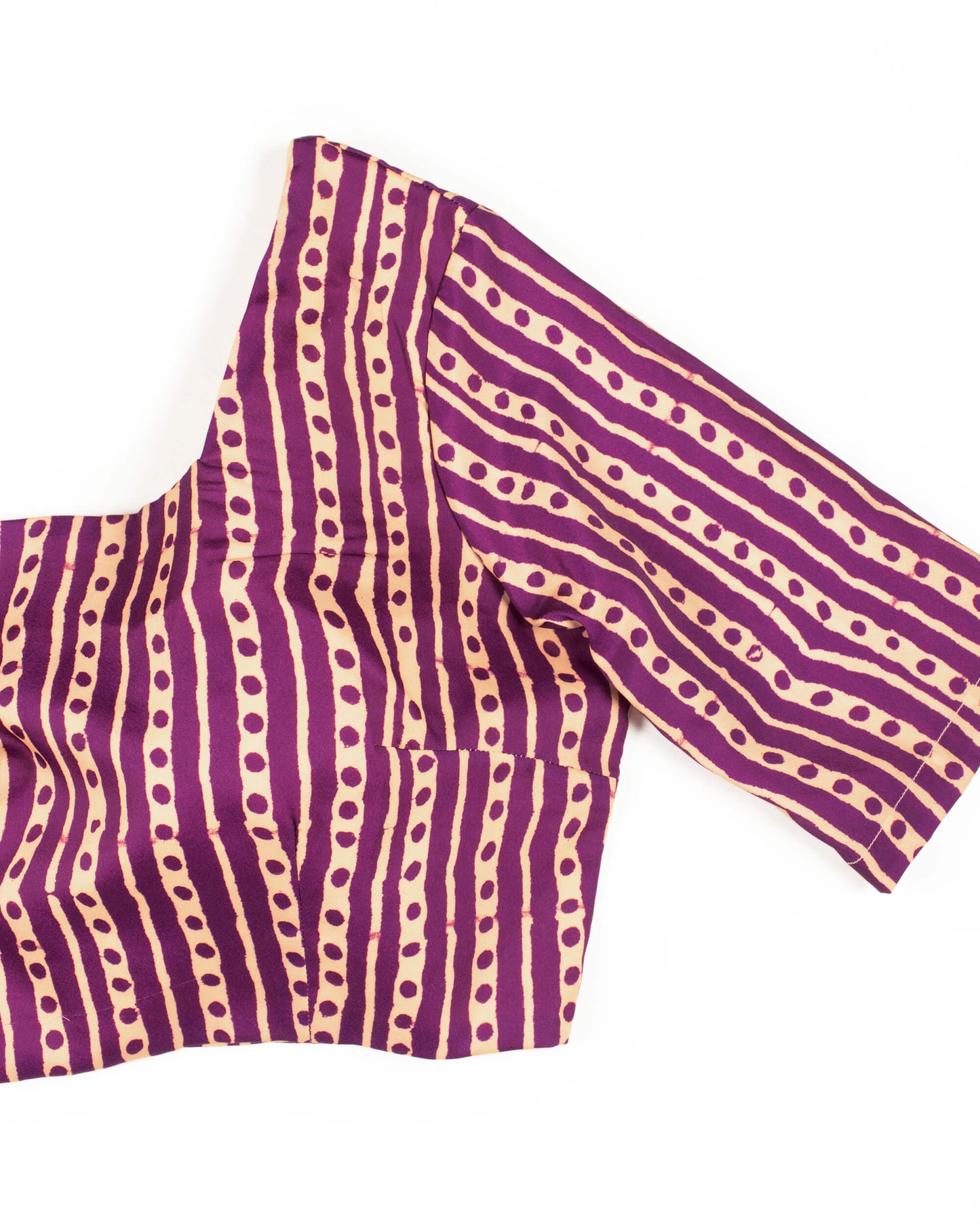 Stripes Printed Crepe Blouse