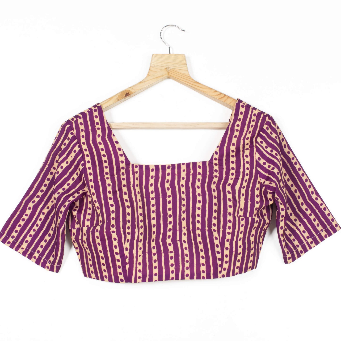 Stripes Printed Crepe Blouse