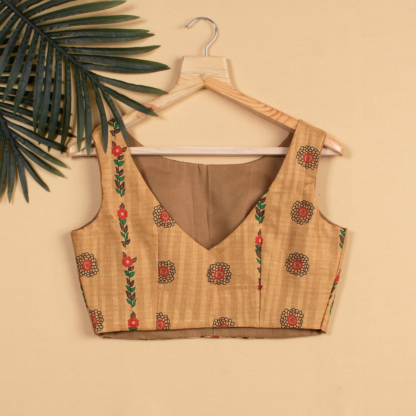 Madhubani Printed Silk Blouse